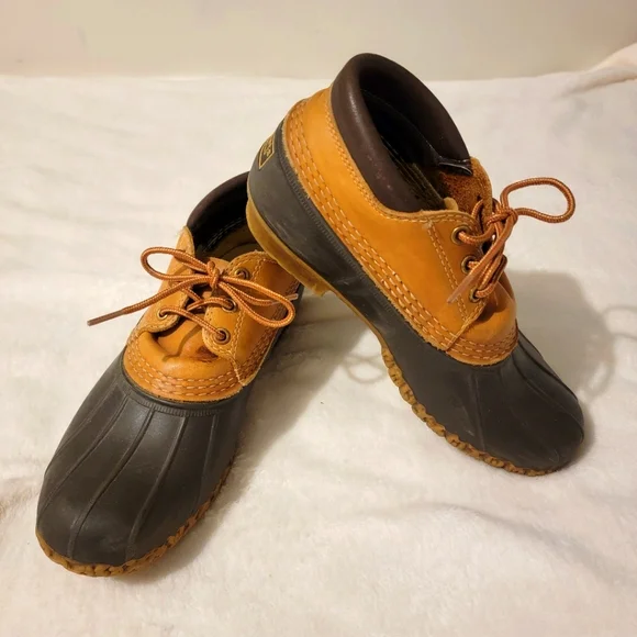 Vintage L.L. Bean Lace Up Low Bean Boots Duck Shoes Y2K Vintage Ll Bean Boots - Etsy main image 2